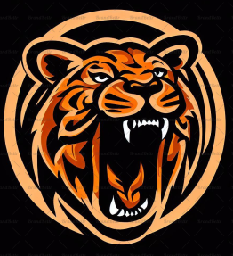 Brüllender Tiger
